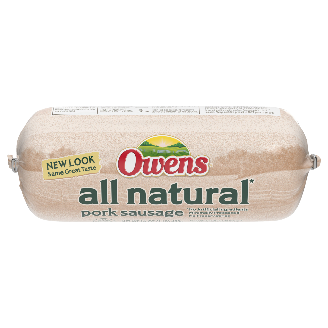 Owens All Natural Pork Sausage Bob Evans Farms 