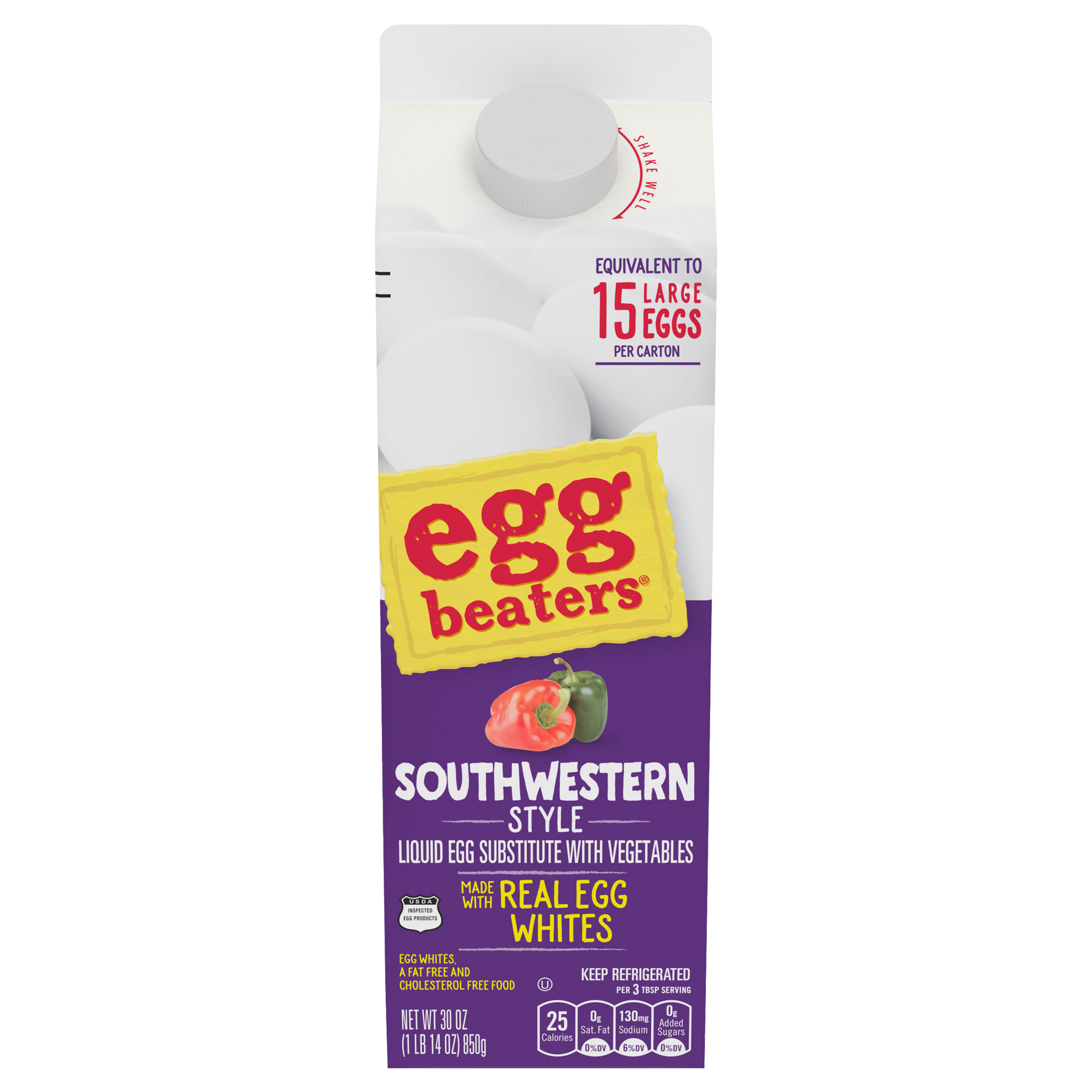 Egg Beaters Southwestern Style Liquid Egg Substitute 30 oz